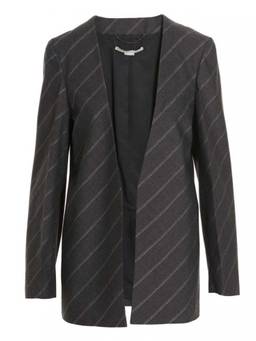 Stella McCartney - Grey Collarless Coat