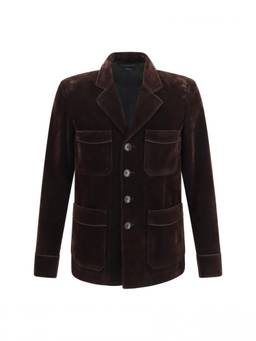 Tom Ford - Dark Brown Notched Lapel Blazer