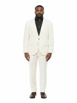 Brunello Cucinelli - White Notched Lapel Blazer