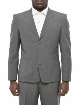 Givenchy - Grey Notched Lapel Blazer