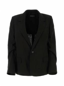 Ann Demeulemeester - Black Sigle Breasted Blazer