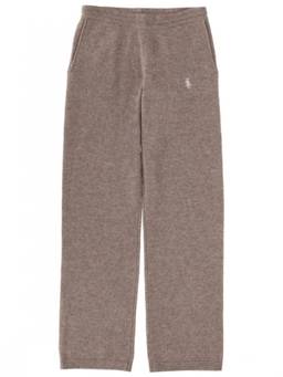 Sporty & Rich - Light Brown Logo Trouser