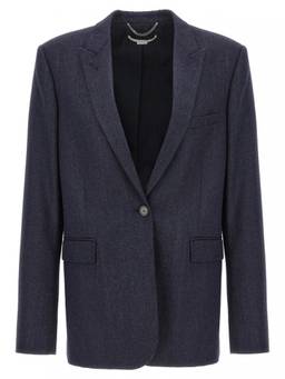 Stella McCartney - Navy Blue Single-breasted Blazer