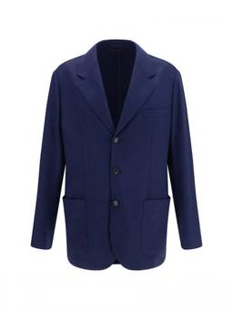 Brunello Cucinelli - Blue Notched Lapel Blazer