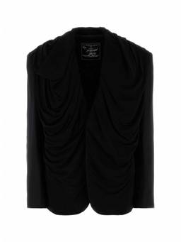 Y/Project - Black Stretch Twill Oversize Blazer
