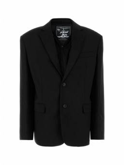 Y/Project - Black Stretch Jersey Oversize Blazer
