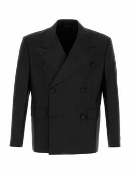 PRADA - Black Double-Breasted Blazer
