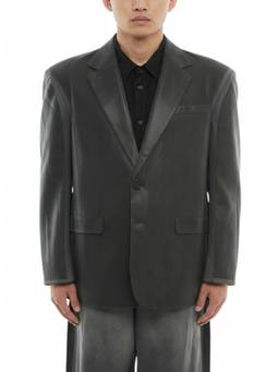Diesel - Grey Ombre Notched Lapel Blazer