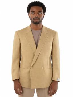 Corneliani - Beige Notched Lapel Blazer