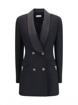 Versace - Black Wool double breasted Blazer