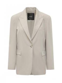 Pinko - Grey Peaked Lapel Blazer
