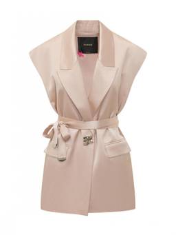 Pinko - Light Pink Peak Lapel Blazer