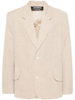 JACQUEMUS - Beige La Veste Titolo Blazer