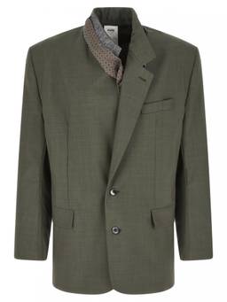 Magliano - Green Solid Wool Blazer