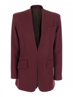 THE ATTICO - Plum Gabardine Blazer