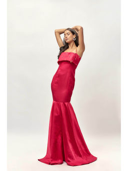 EMBLAZE - Hot Pink Embellished Gown