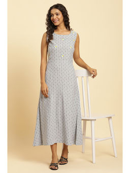 W - Blue Polka Dots Dress
