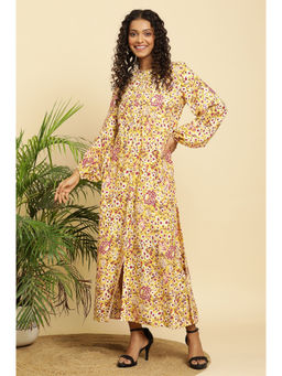 W - Yellow Floral Dress