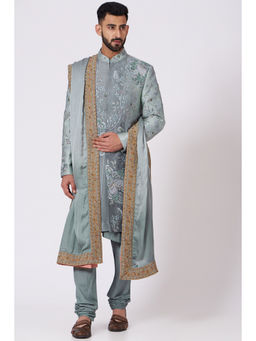 Jatin Malik - Ice Age Sherwani (Set of 4)