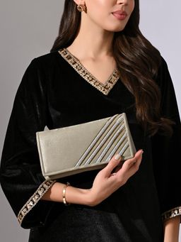 Lavie Signature - Womens Gold HZ Zion Envelop Clutch (L)