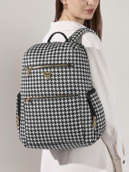 Lavie Signature - Womens Black & White Phoenix 1C Backpack (L)