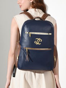 Lavie Signature - Womens Blue Colourblock Butte Large Backpack (L)