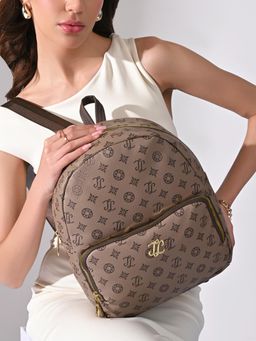 Lavie Signature - Womens Khaki Printed Conway Backpack (M)
