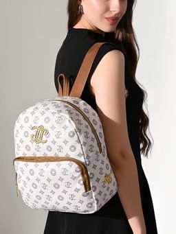 Lavie Signature - Womens Off White Printed Conway Backpack (M)