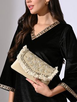 Lavie Signature - Gold Womens Irvine Emb Envelop Clutch (M)