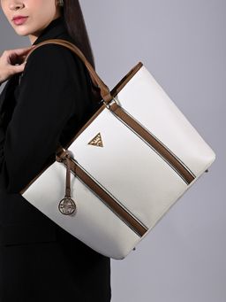 Lavie Signature - Off White Las Vegas Womens Tote Bag (L)