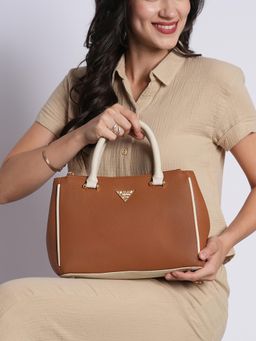 Lavie Signature - Tan Womens Columbia 3C Satchel Bag (L)