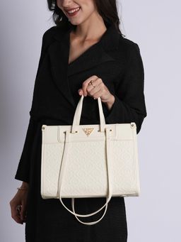 Lavie Signature - Off White Womens LS Moscow Satchel Bag (M)