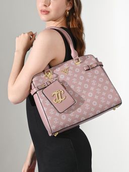 Lavie Signature - Pink Womens Mono Napa Satchel Bag (M)