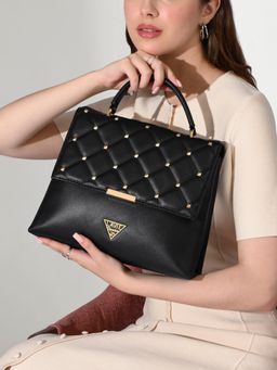 Lavie Signature - Women's Stud Gary Medium Satchel Handbag (M)