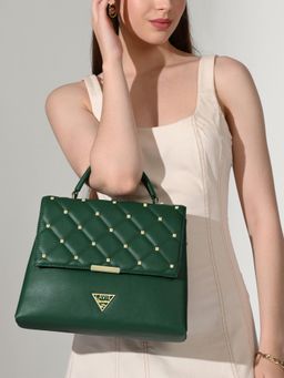 Lavie Signature - Women's Stud Gary Medium Satchel Handbag (M)