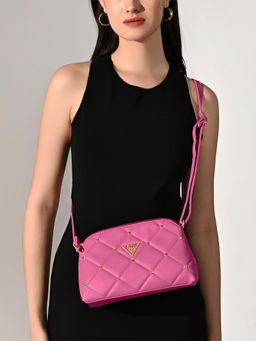 Lavie Signature - Pink Womens Stud Dora Pouch (S)