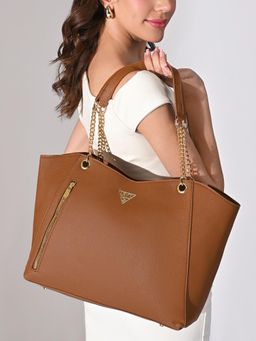Lavie Signature - Womens Tan Houston Large Tote Bag (L)
