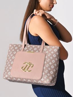 Lavie Signature - Mono Avon Pink Printed Tote Bag