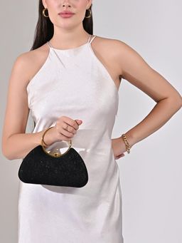 Lavie Signature - Adore Handle Clutch with Detachable Chain -Black (S)