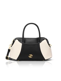 Lavie Signature - Canva Hz Satchel Bag with Detachable Strap- Off-White (Medium)