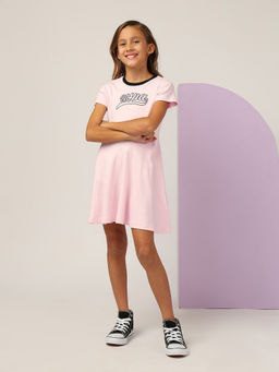 U.S. POLO ASSN. - Girls Brand Print Fit and Flare Dress