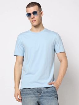 GAP - Blue Slim Fit Crew Neck T-Shirt