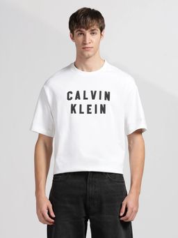 Calvin Klein - Jeans White Cotton Casual T-Shirt