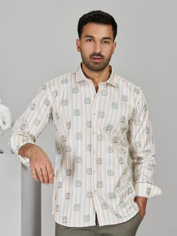 Albino - Multi-Colour Cotton Casual Full Sleeves Shirt