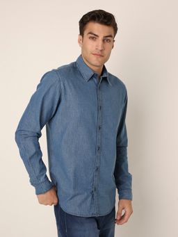 BLNK - Black Casual Cotton Full Sleeves Shirt