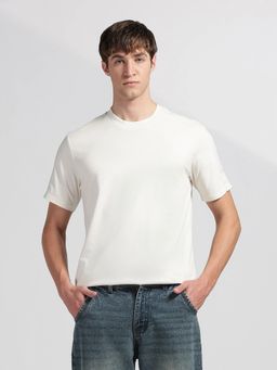 Calvin Klein - Jeans Off White Cotton Casual T-Shirt