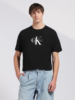 Calvin Klein - Jeans Black Cotton Casual T-Shirt