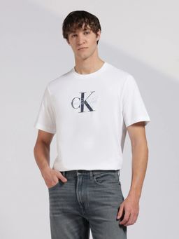 Calvin Klein - Jeans White Cotton Casual T-Shirt