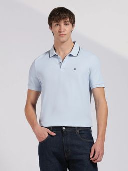 Calvin Klein - Jeans Blue Cotton Casual Polo T-Shirt