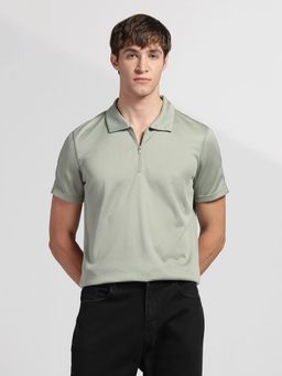 Calvin Klein - Jeans Grey Knitted Casual Polo T-Shirt